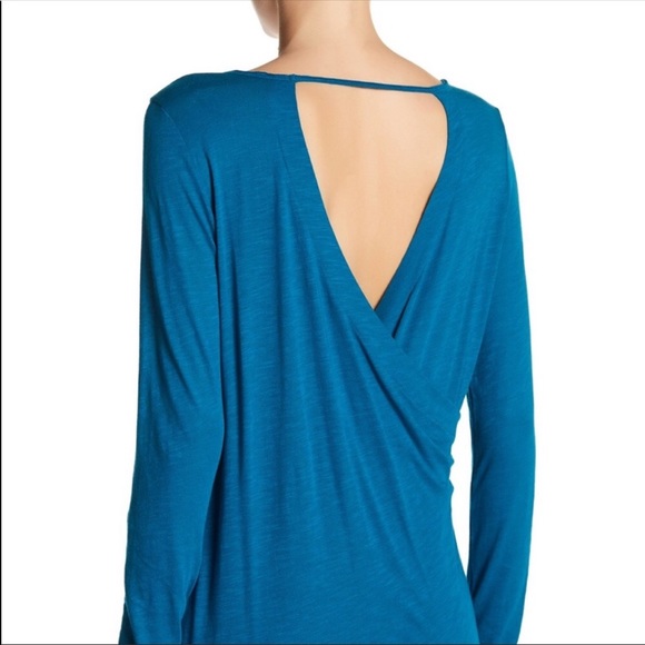 Lucky Brand Intricate Persian Rug yoga teal top - Picture 3 of 8